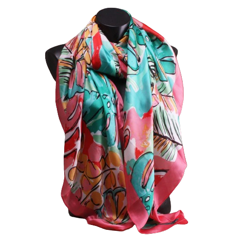 Foulard soie/viscose