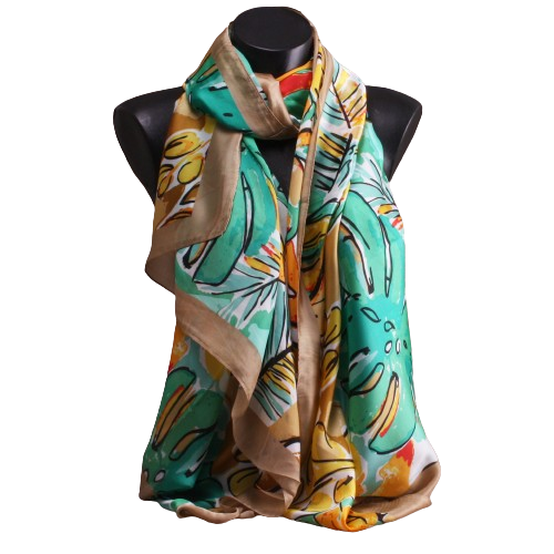 Foulard soie-viscose