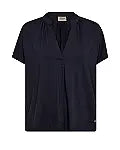 T-shirt-blouse fluide bleu