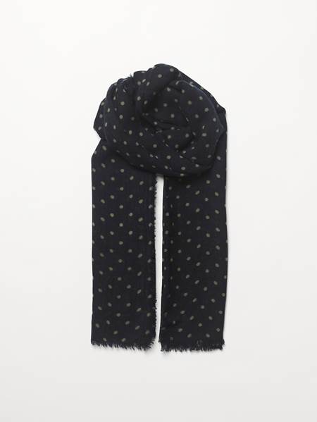 Foulard Dot Wica laine/cashmere bleu