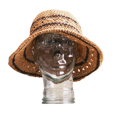 Chapeau nature-noir