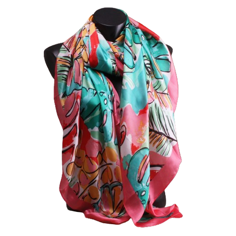 Foulard soie/viscose