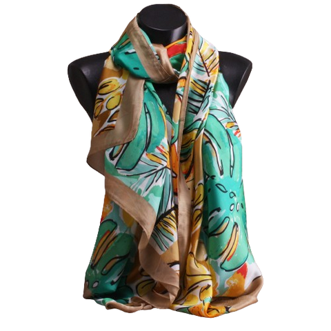 Foulard soie-viscose