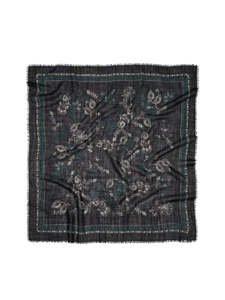 Carré Dotted Flora - laine