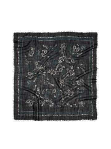 Carré Dotted Flora - laine