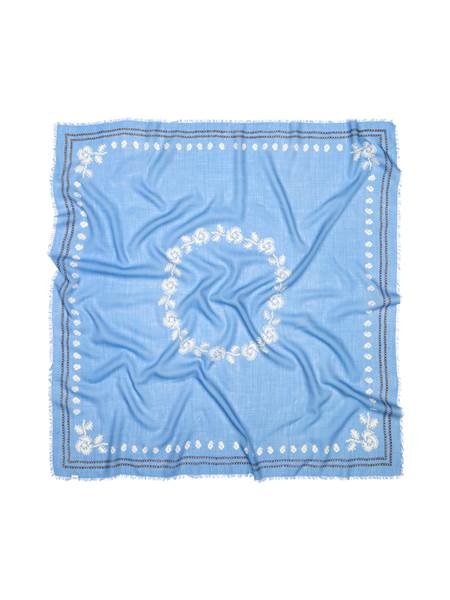 Carré Bloom soie-laine