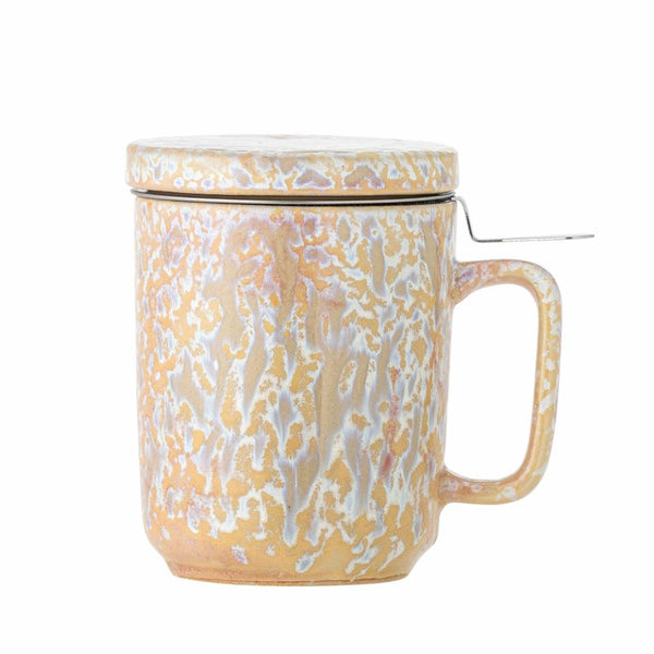 Mug avec couvercle + passoire à thé