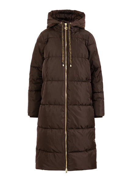 Doudoune longue brune