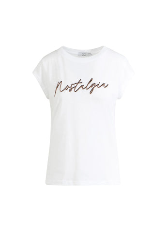 T-shirt blanc "Nostalgia"