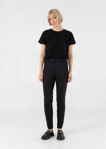Pantalon Stella, noir, belle coupe