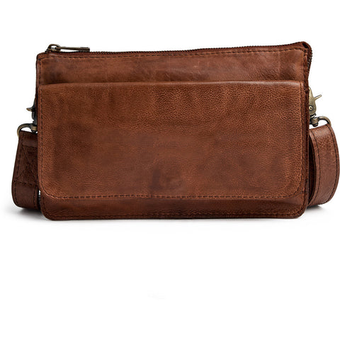 Crossover brun cognac cuir