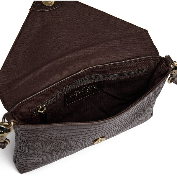 Pochette cuir croco