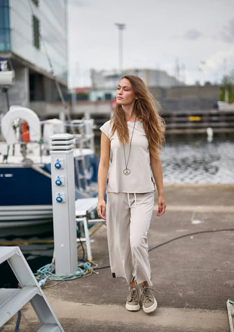 Pantalon 3/4 souple jersey