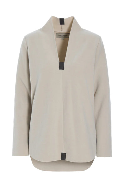 Pull polaire, col V