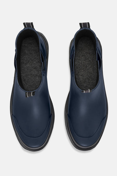 Boots en caoutchouc en indigo foncé