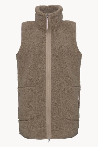 Gilet polaire taupe