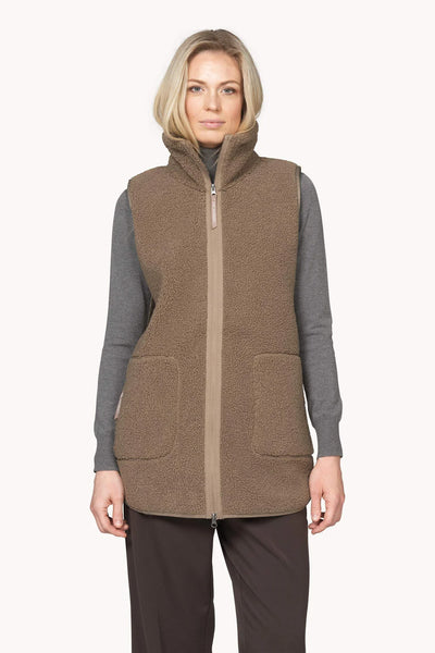 Gilet polaire taupe