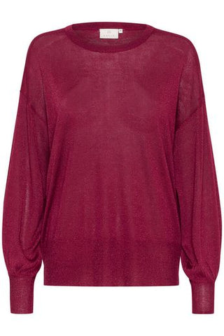 Pull rouge bordeaux
