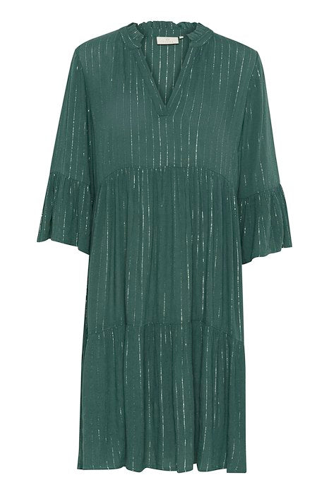 Robe verte col V