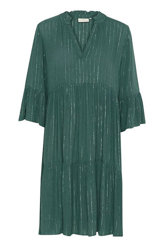 Robe verte col V
