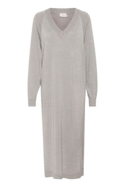 Robe gris clair pailleté