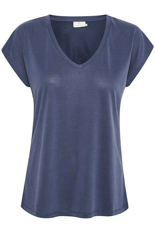 T-shirt bleu marine "acier"