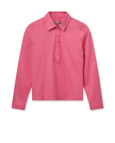 Blouse en jersey, camelia rose