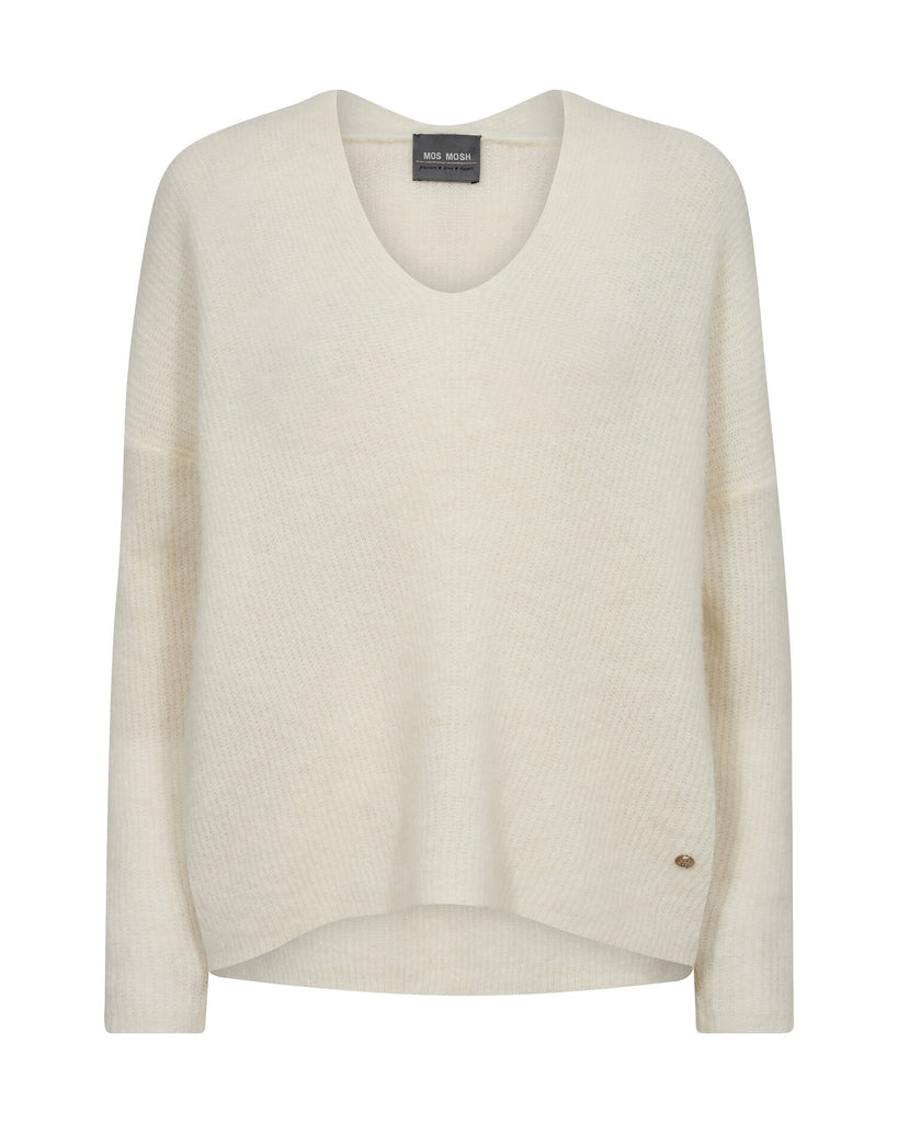 Pull Thora, écru col V