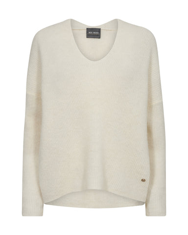 Pull Thora, écru col V