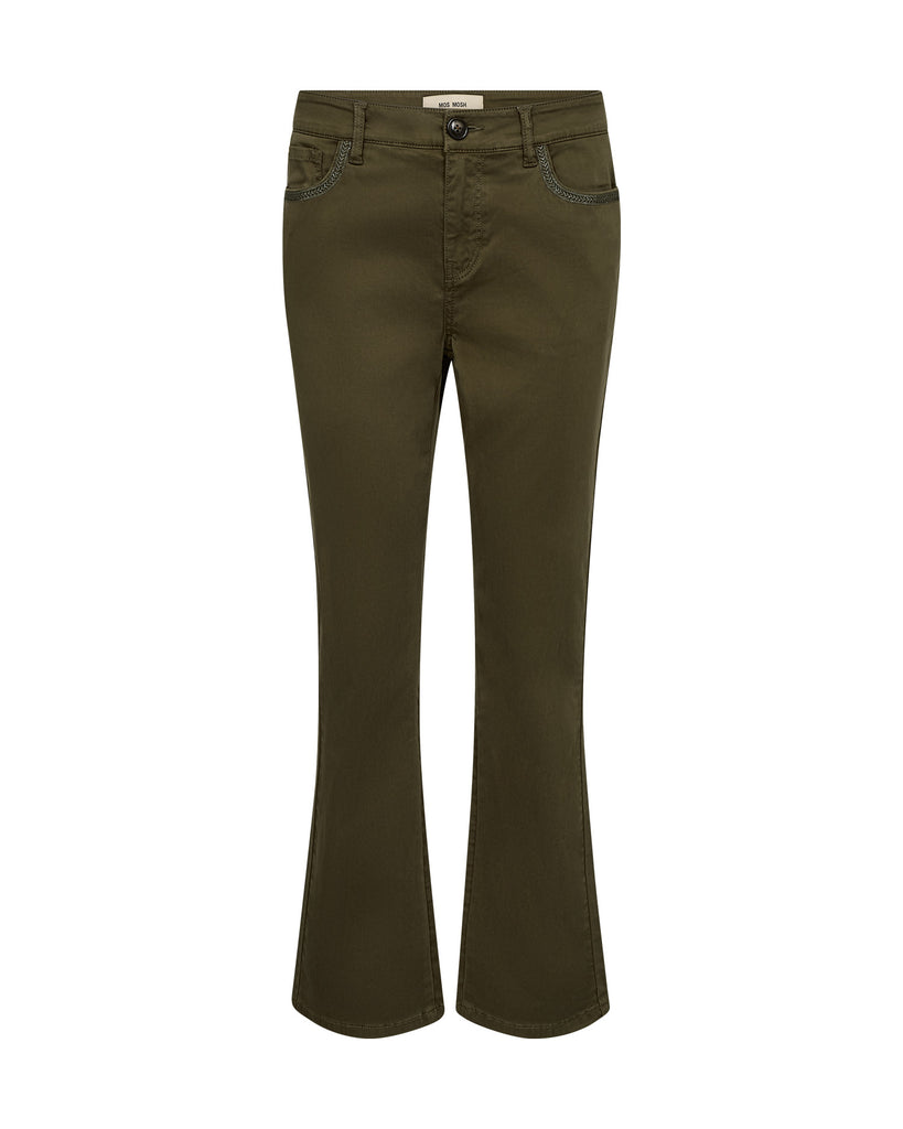 Jeans Ashley, olive foncé