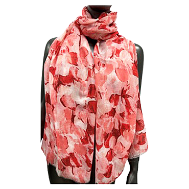 Foulard motifs corail