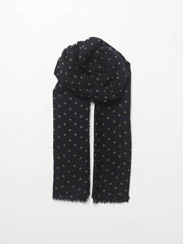 Foulard Dot Wica laine/cashmere bleu