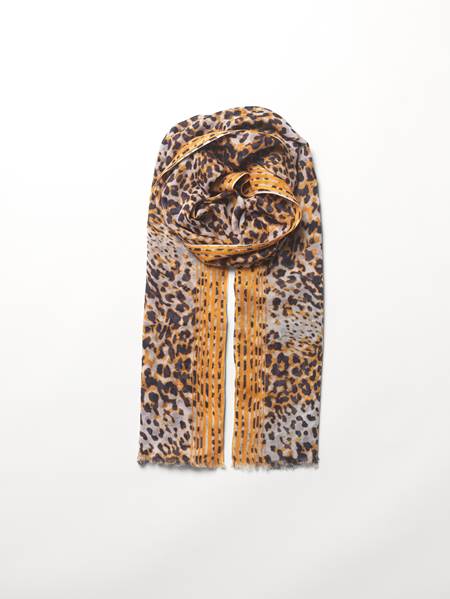 Beau foulard Lepa léopardé
