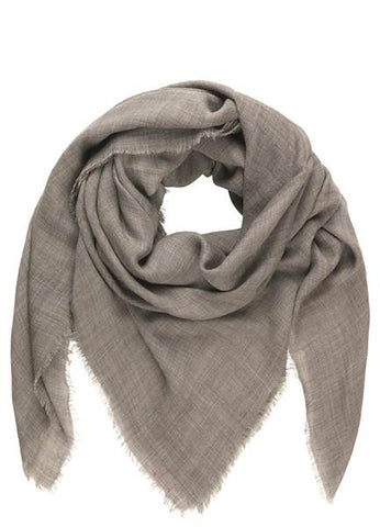 Carré Mill uni laine gris