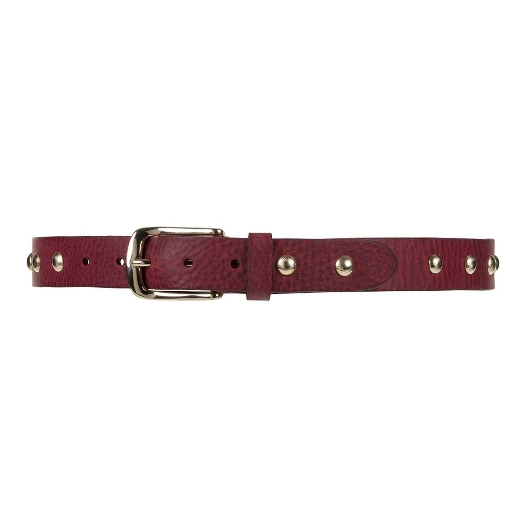 Ceinture cuir bordeaux